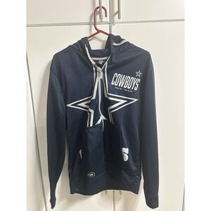 New Era Dallas Cowboys NFL Combine Training Blue Hoodie Jacket Men's Size Large